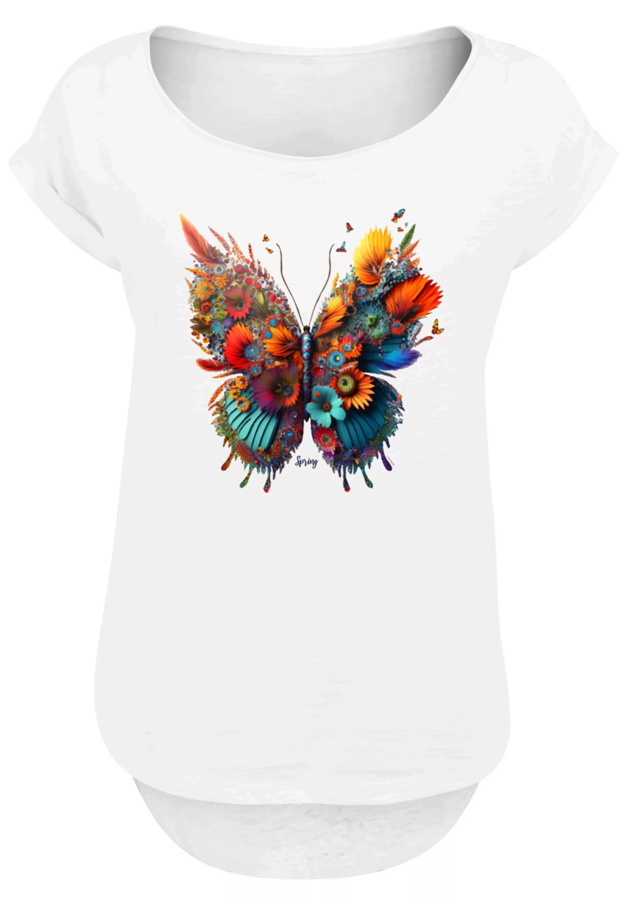 F4NT4STIC T-Shirt "Schmetterling Blumen", Print günstig online kaufen