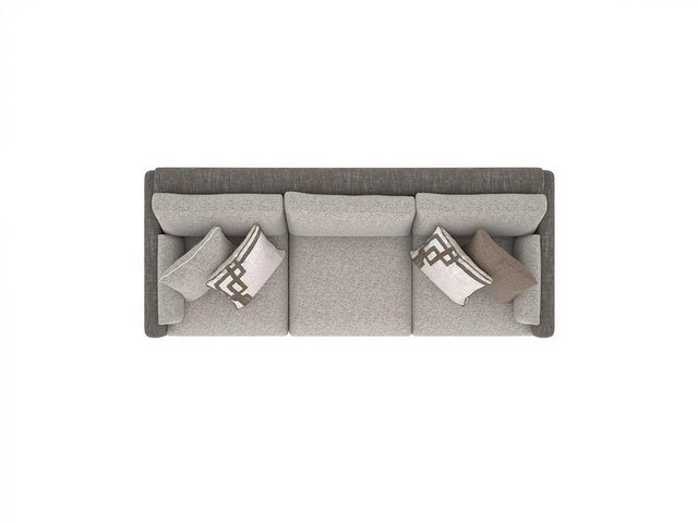 JVmoebel 3-Sitzer Wohnzimmer Luxus Grau Dreisitzer Sofa Modern Textil, 1 Te günstig online kaufen