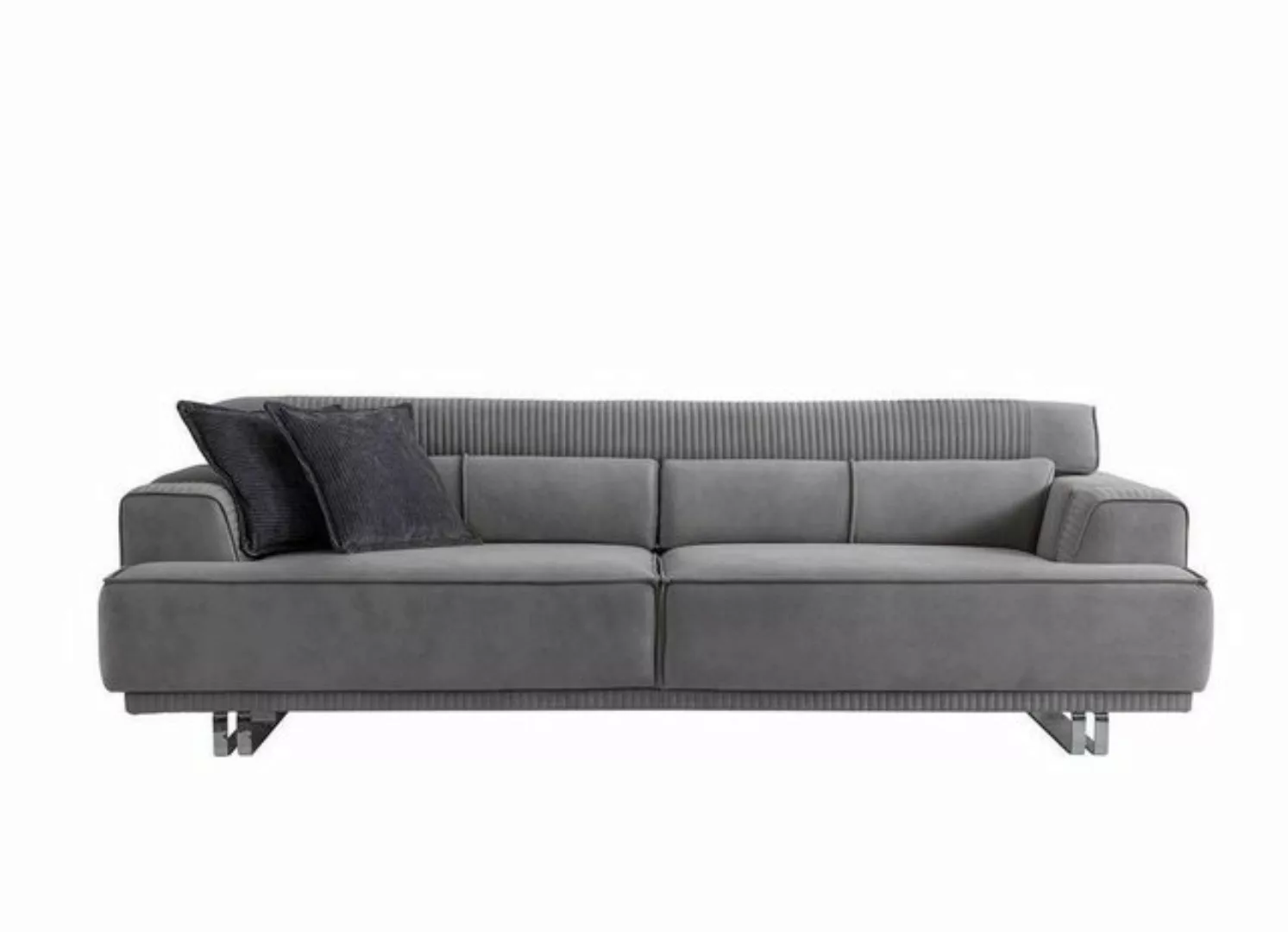JVmoebel 3-Sitzer Sofa 3 Sitzer Modern Möbel Grau Wohnzimmer Luxus Einricht günstig online kaufen