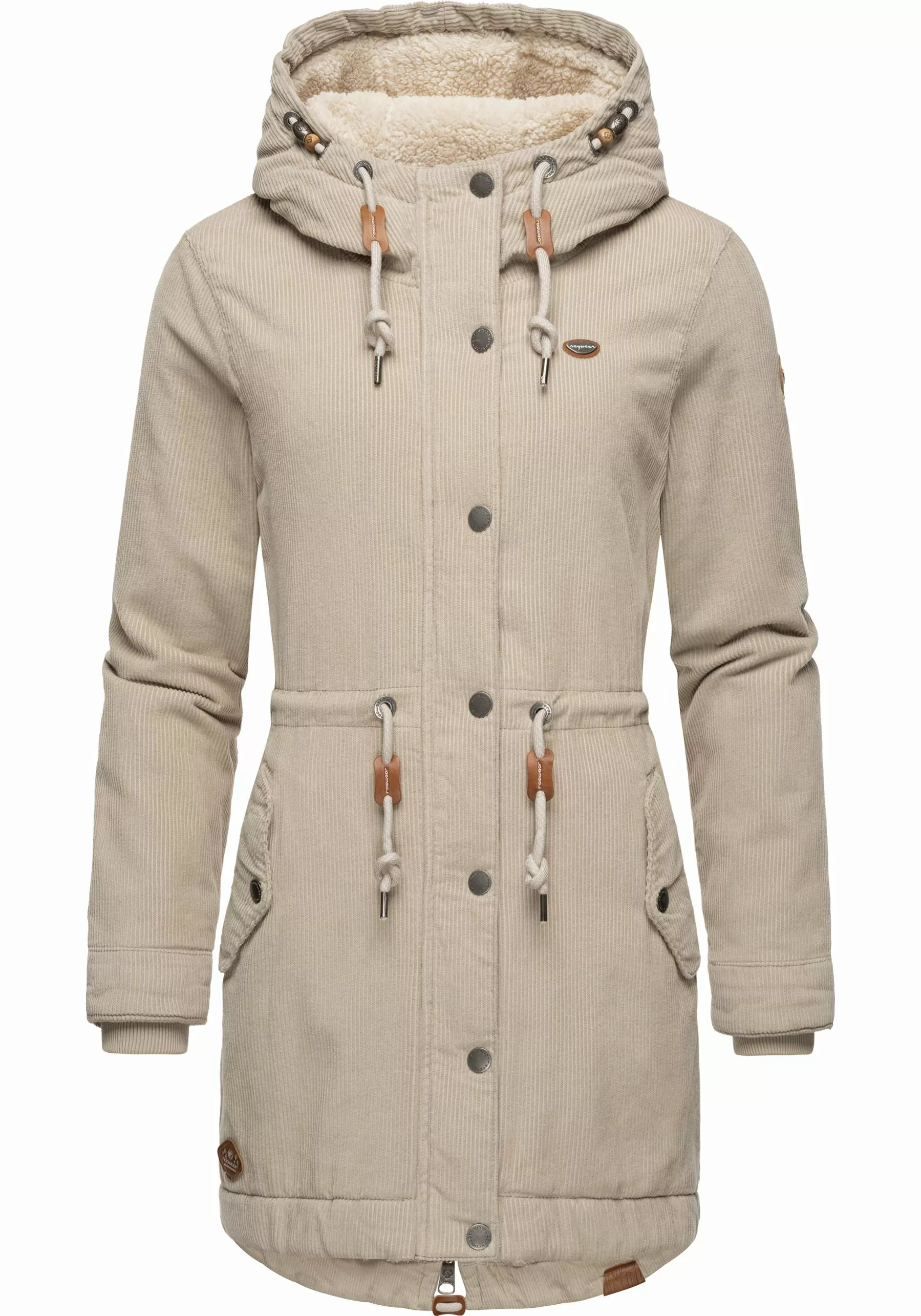 Ragwear Winterjacke "Canny Corduroy", mit Kapuze, stylischer Damen Cordmant günstig online kaufen