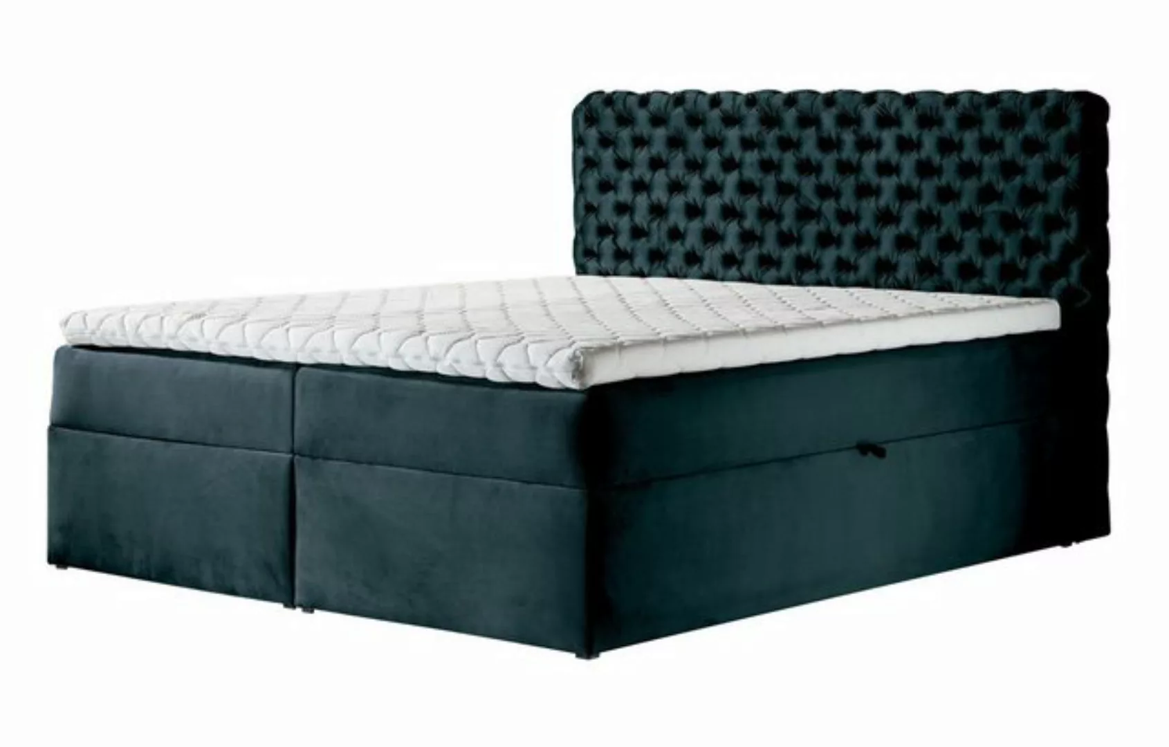 Furnix Boxspringbett HAILEY 120/140/160/180/200x200 mit zwei tiefen Bettkäs günstig online kaufen