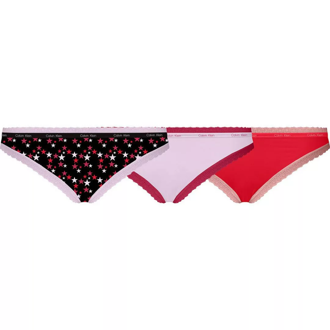 Calvin Klein Underwear Slip 3 Einheiten M Twinkle / Mauve Berry / Rustic Re günstig online kaufen