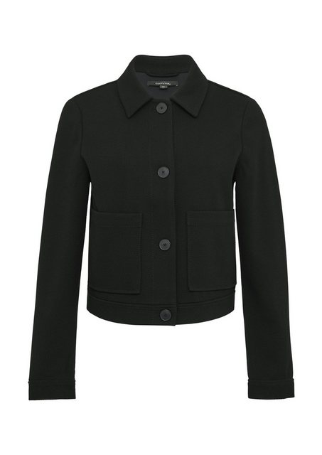 Comma Blusenblazer Elastische Piqué-Jacke im Boxy Fit günstig online kaufen