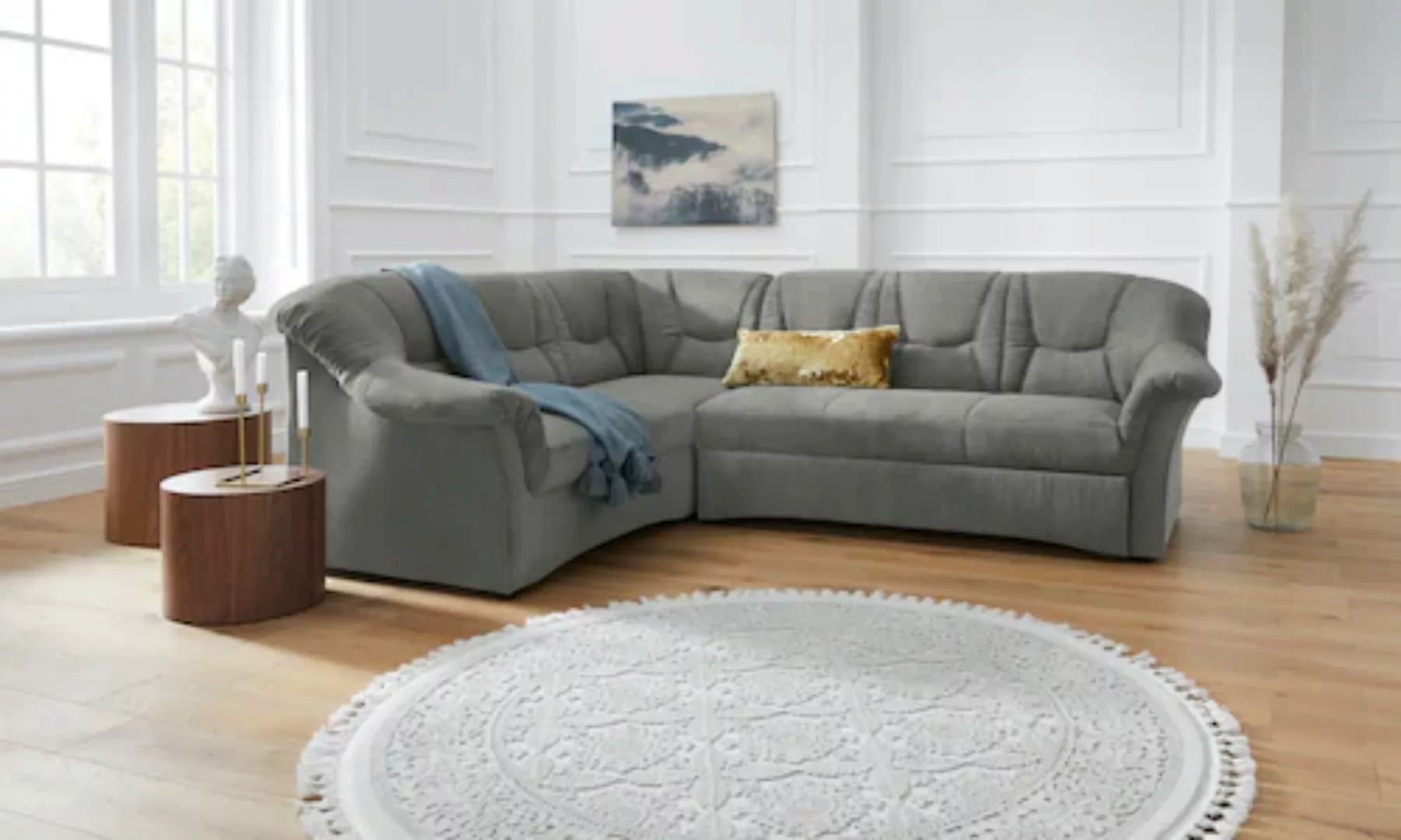 DOMO collection Ecksofa »Sarafina L-Form«, wahlweise mit Bettfunktion, opti günstig online kaufen