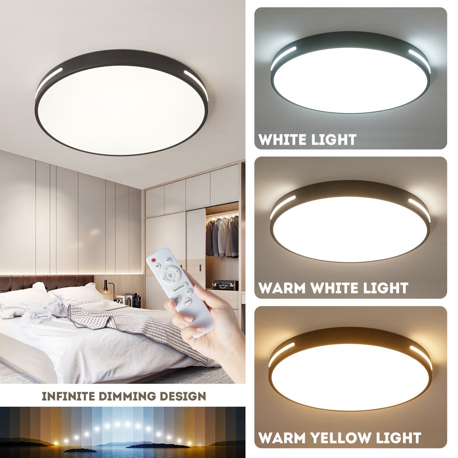 style home LED Deckenleuchte Metall Deckenlampe, günstig online kaufen