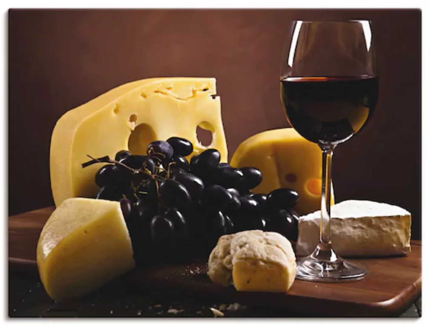 Artland Leinwandbild "Käse Stillleben", Lebensmittel, (1 St.) günstig online kaufen
