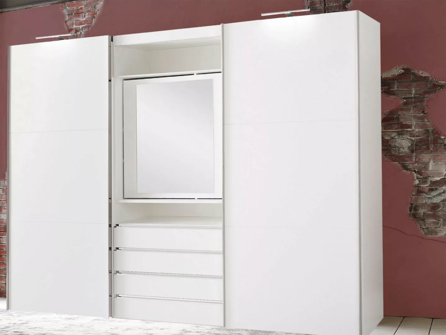 Wimex Schwebetürenschrank Magie (1-St) 2-türig 300cm weiß günstig online kaufen