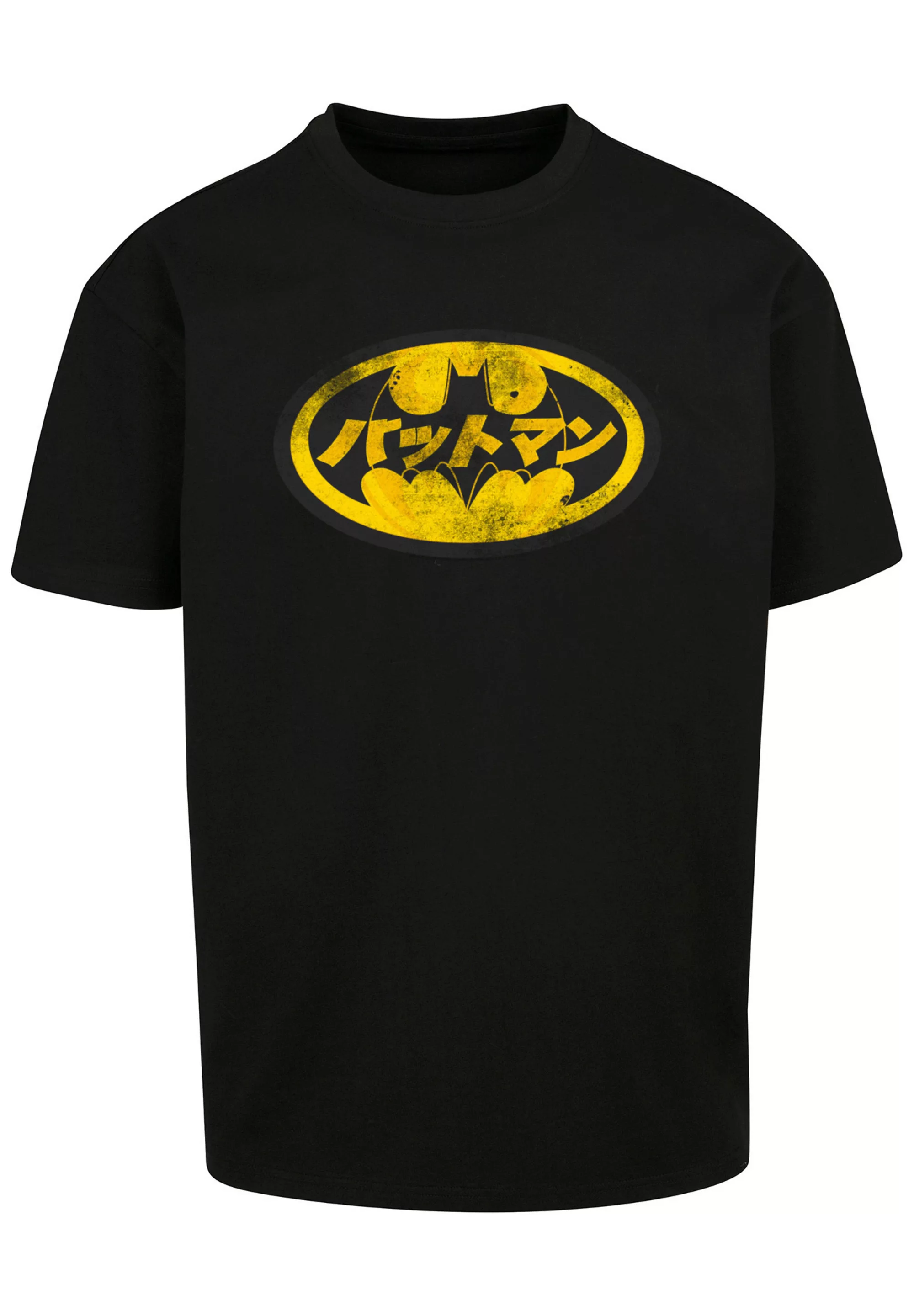 F4NT4STIC T-Shirt "DC Comics Batman Japanese Logo Yellow", Print günstig online kaufen