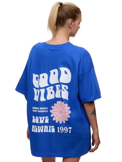 Worldclassca T-Shirt Worldclassca Oversized Print GOOD VIBES T-Shirt lang S günstig online kaufen