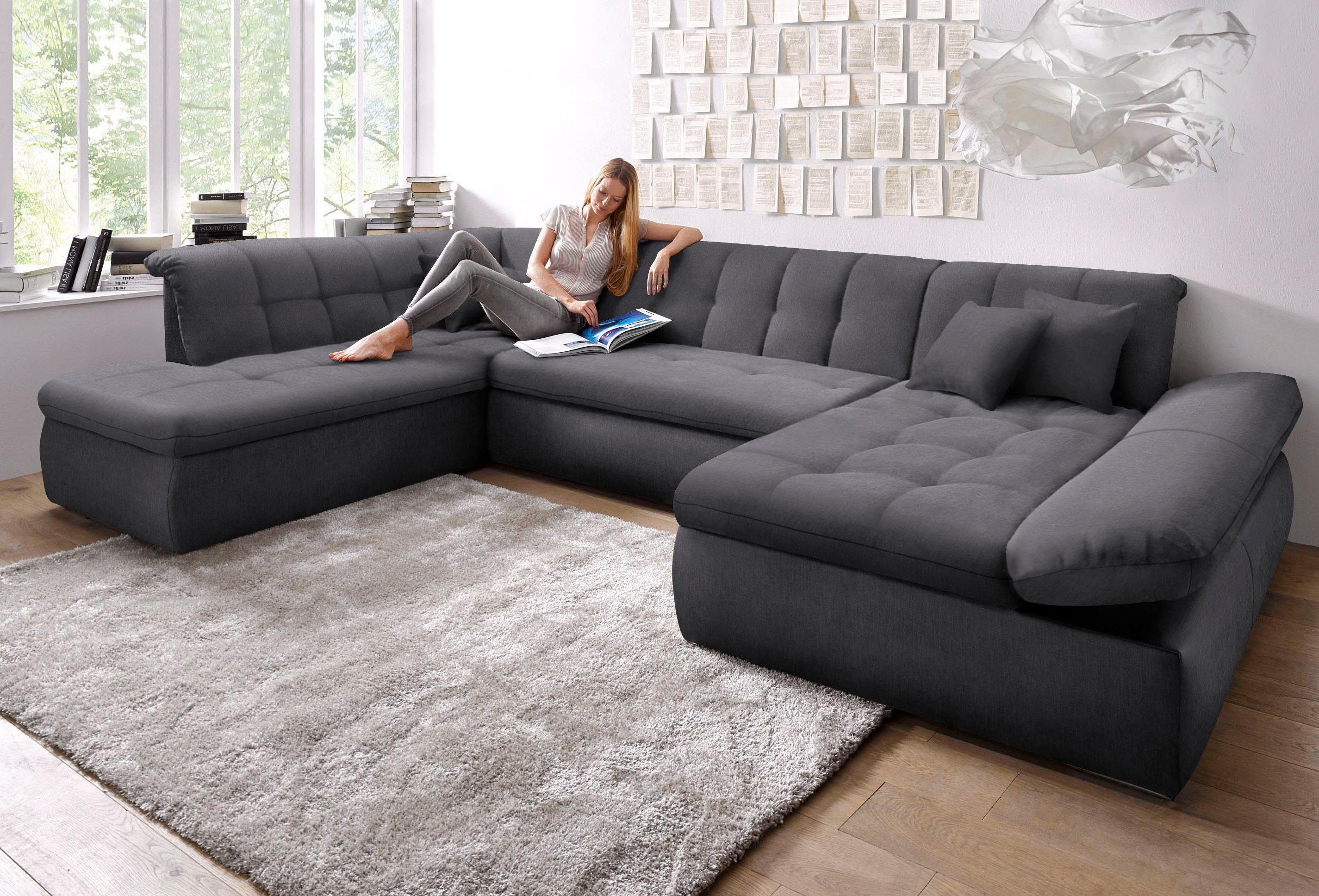 DOMO collection Wohnlandschaft "NMoric im XXL-Format, B/T/H: 353/216/80 cm, günstig online kaufen