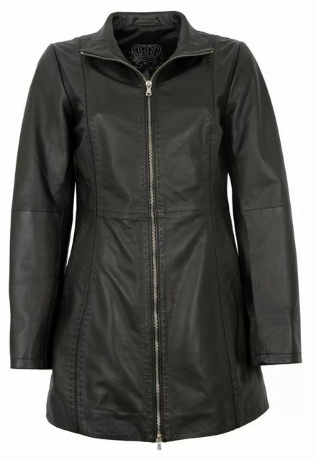 Maddox Lederjacke Silke MADDOX - Damen Ledermantel Longjacke Lammnappa schw günstig online kaufen