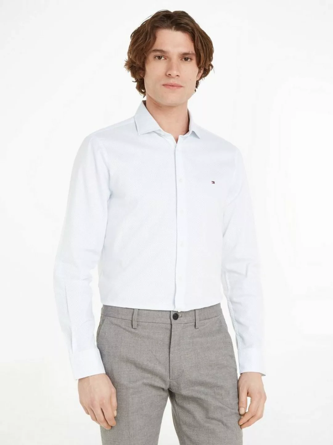 Tommy Hilfiger Langarmhemd CL-W DOBBY PRINT SF SHIRT günstig online kaufen