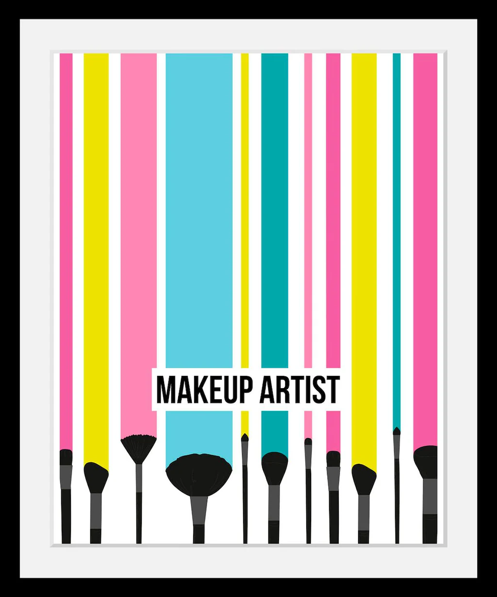 queence Bild "Makeup Artist", Schriftzüge-Schriftzug-Fashion-Kunst, HD Prem günstig online kaufen