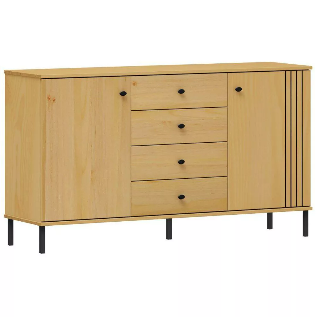 Sideboard 140cm Kiefer massiv eichefarbig WILLOW-69 günstig online kaufen