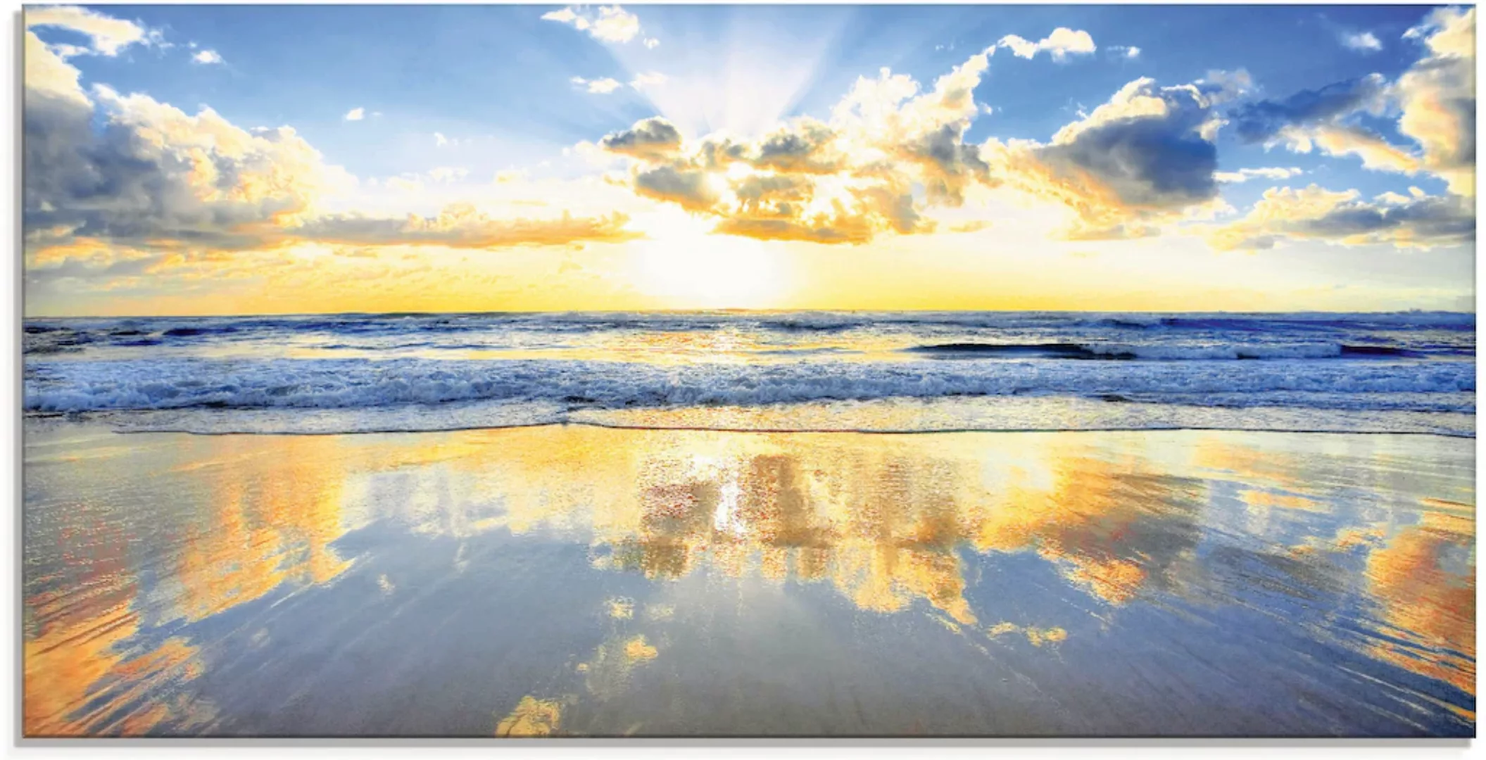 Artland Glasbild »Sonnenaufgang über dem Ozean«, Himmel, (1 St.), in versch günstig online kaufen