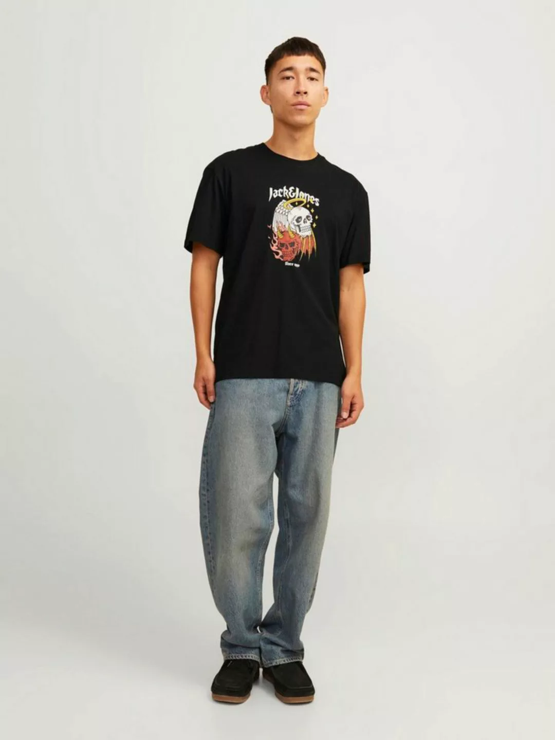 Jack & Jones Rundhalsshirt JORSEVEN SKULL TEE SS CREW NECK SN günstig online kaufen