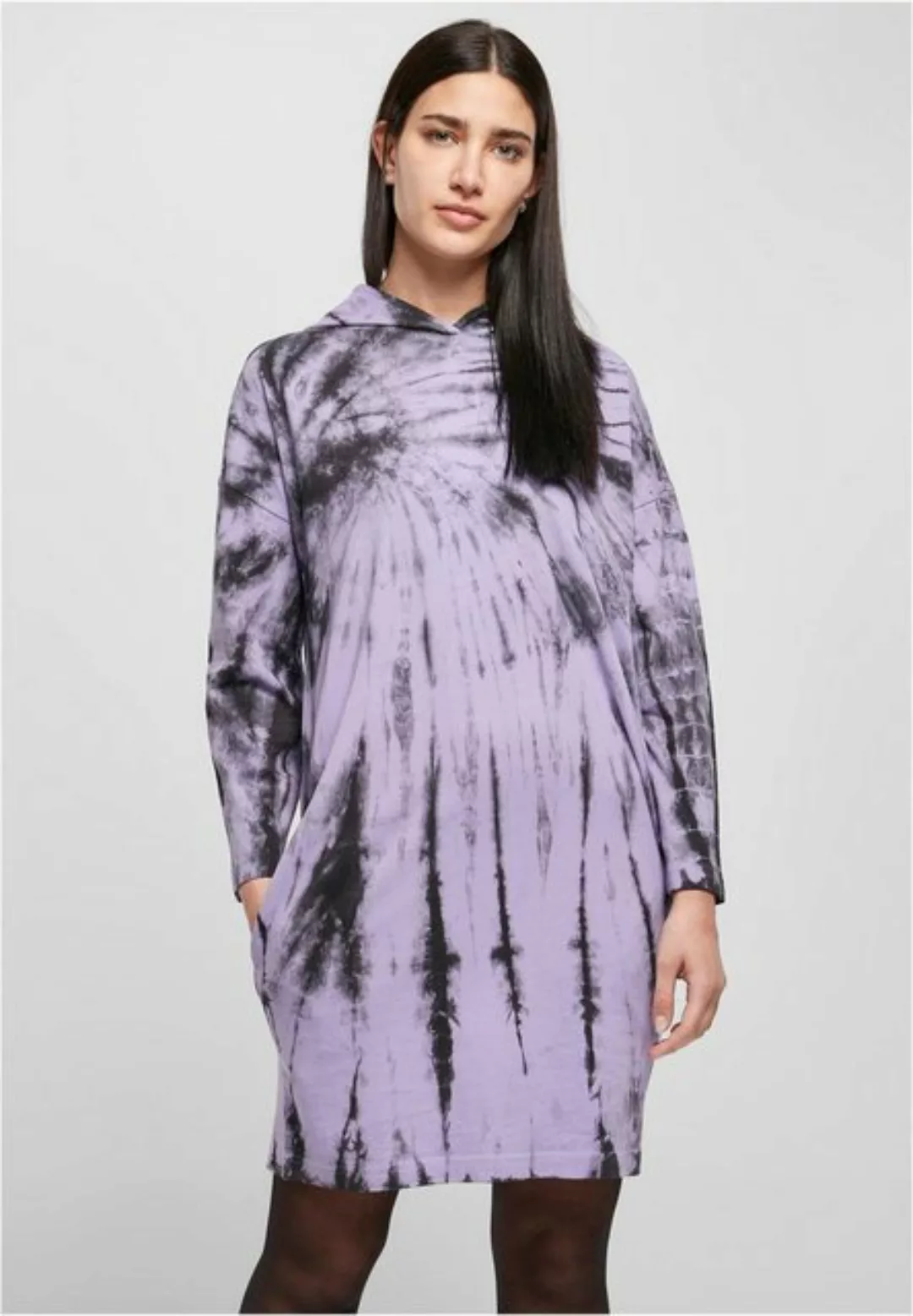 URBAN CLASSICS Jerseykleid Damen Ladies Oversized Tie Dye Hoody Dress (1-tl günstig online kaufen