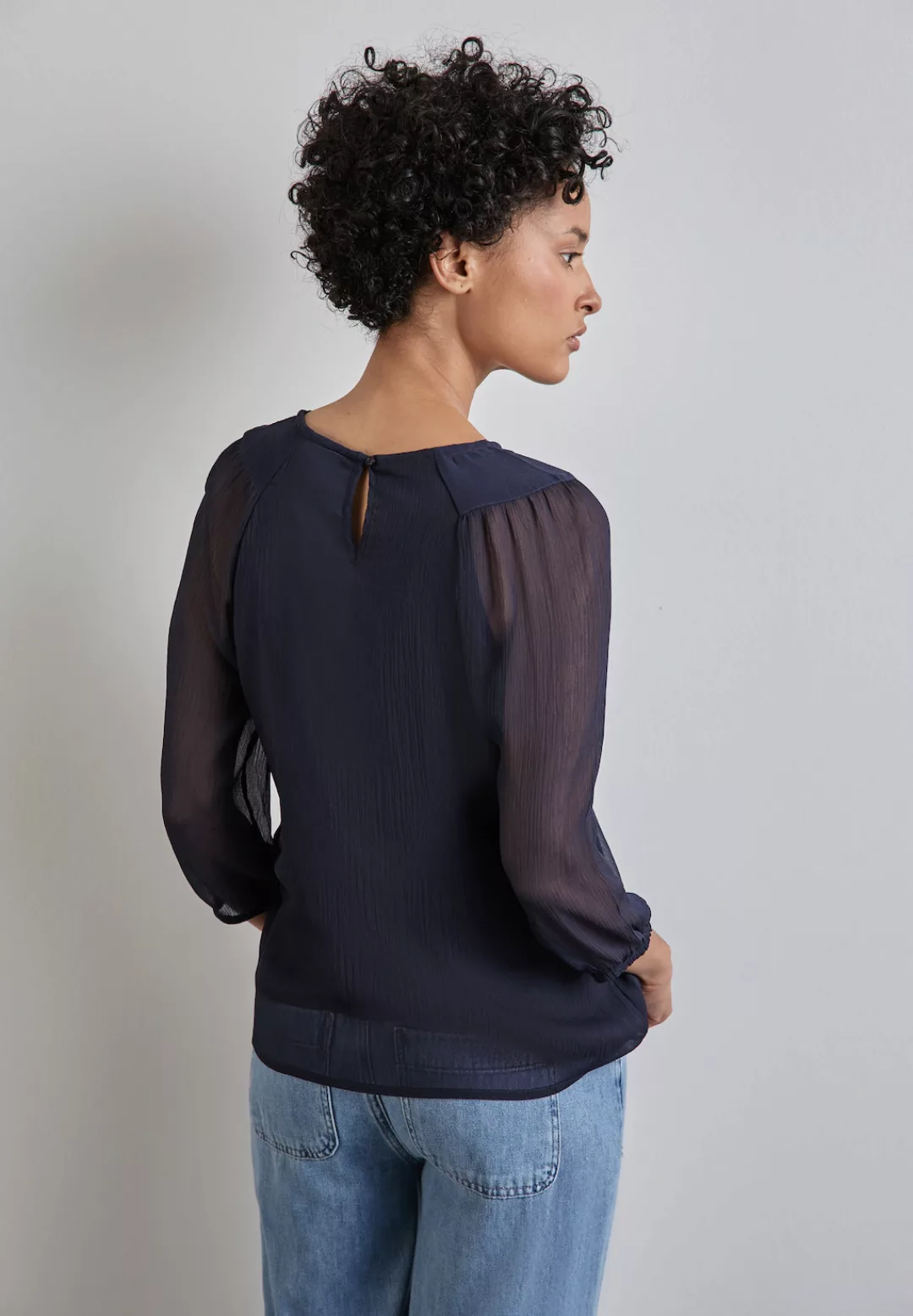 STREET ONE Chiffonbluse im Raglan-Look günstig online kaufen