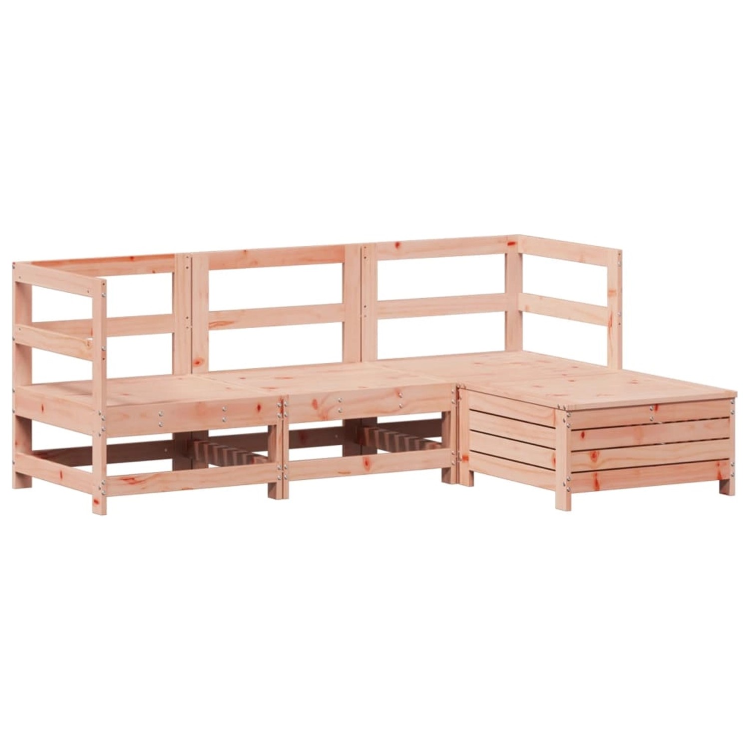 vidaXL 4-Tlg Garten-Sofagarnitur Massivholz Douglasie 3250786 günstig online kaufen