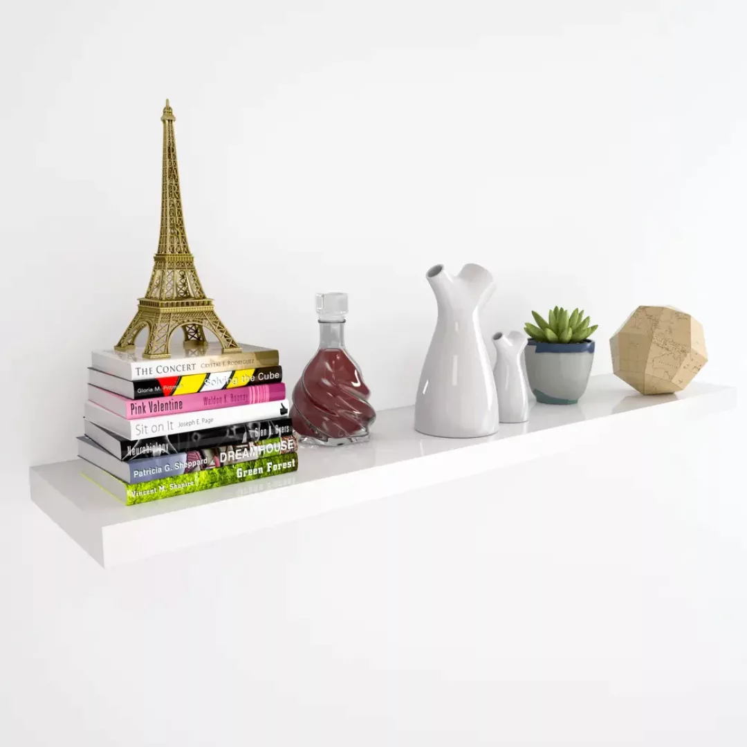 Casaria Wandboard, Weiß Hängeregal mit Halterung günstig online kaufen