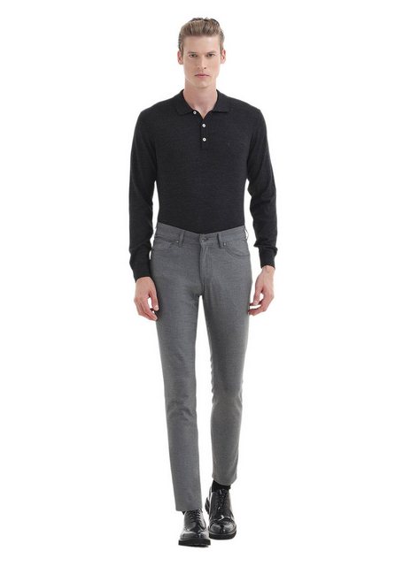 RAMSEY Chinohose Gewebte Slim-Fit-Freizeithose günstig online kaufen