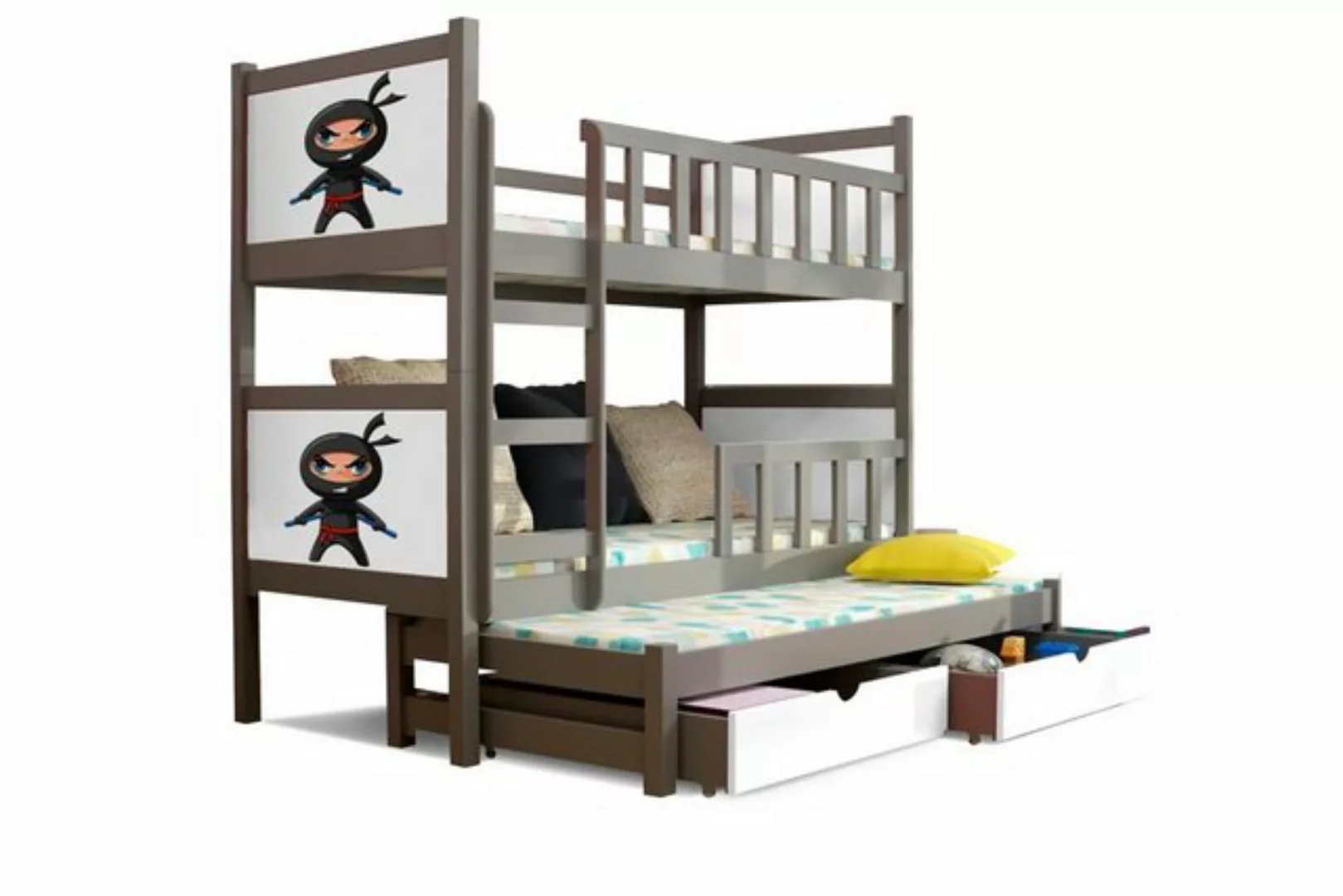 Stylefy Kinderbett Zoo II (Kinderbett, Bett), 190x80 cm, mit Bettkasten, Ki günstig online kaufen