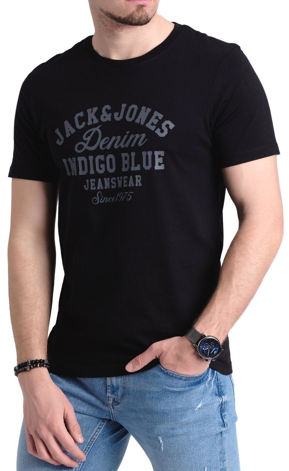 Jack & Jones Print-Shirt Bequemes Slimfit günstig online kaufen