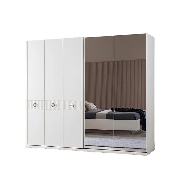 JVmoebel Kleiderschrank Kleiderschränke Modern Kleiderschrank Schränke Weiß günstig online kaufen