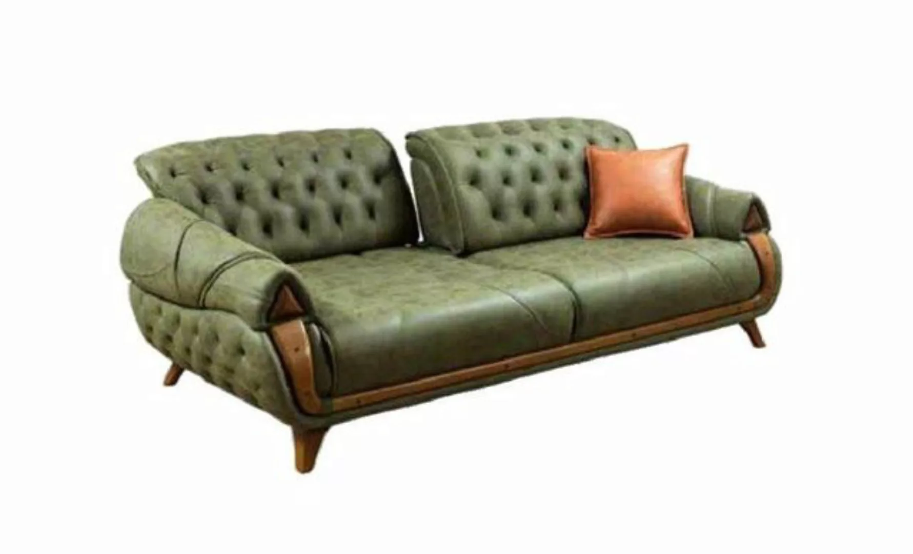 JVmoebel Sofa Klassischer Dreisitzer Sofa Couch Polster Möbel 3 Sitz Leders günstig online kaufen