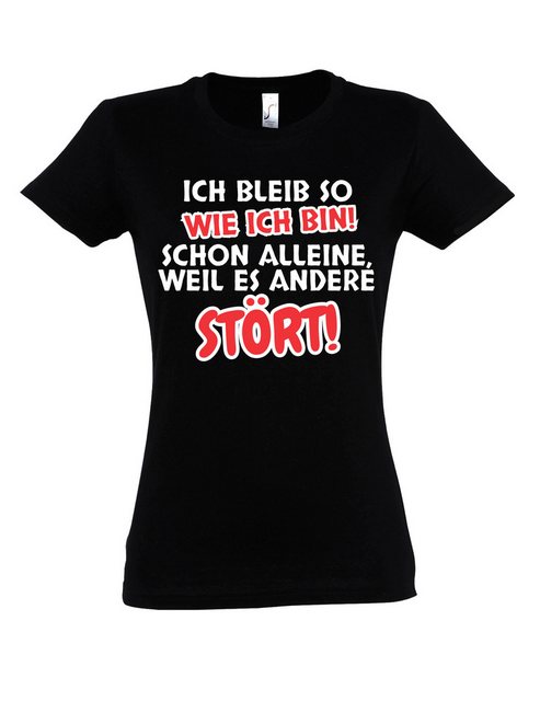 Youth Designz Print-Shirt "Ich bleibe so wie ich bin" Damen T-Shirt frechen günstig online kaufen