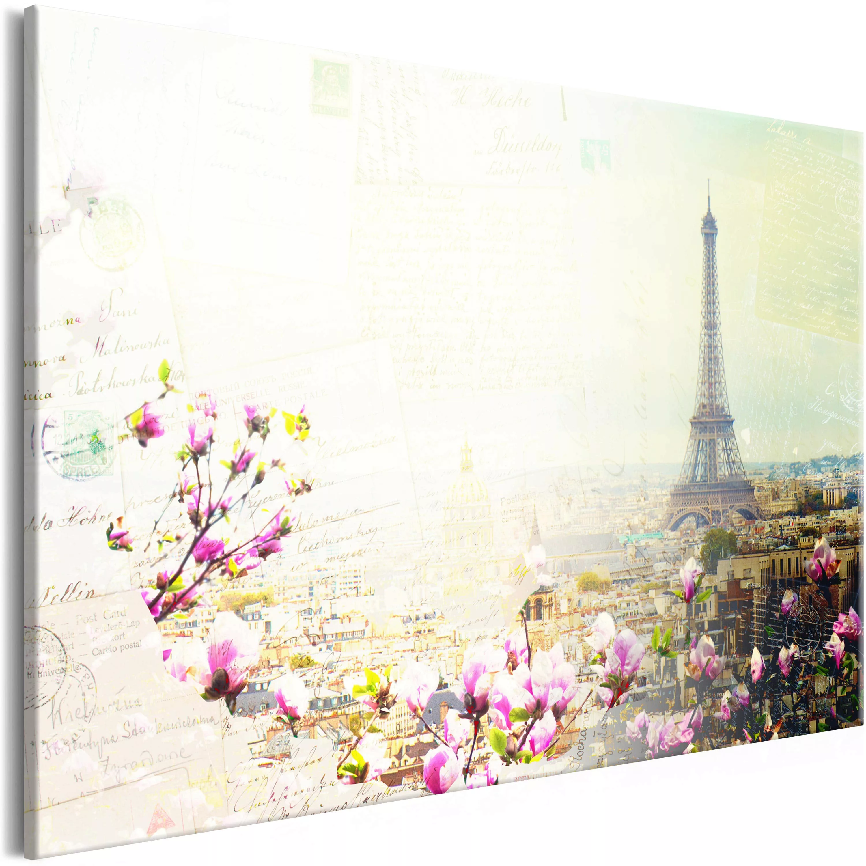 Wandbild - Postcards from Paris (1 Part) Wide günstig online kaufen