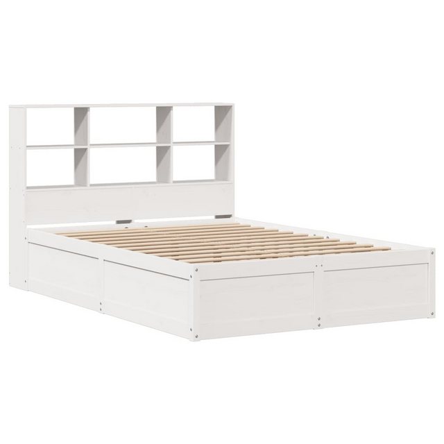 vidaXL Bett Massivholzbett ohne Matratze Weiß 160x200 Kiefernholz günstig online kaufen