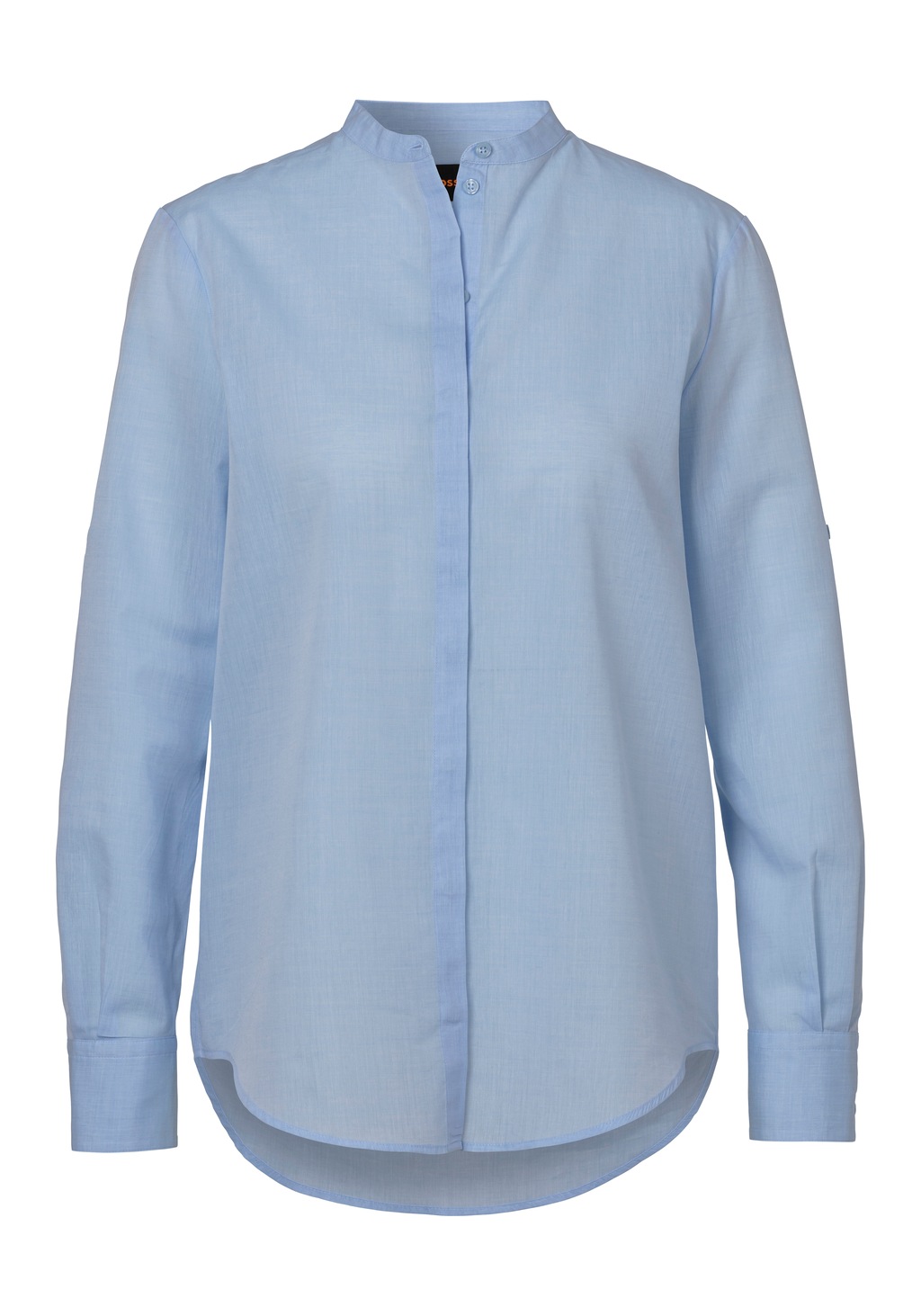 BOSS ORANGE Klassische Bluse "C Befelize 21", Chambray Qualität, Stehkragen günstig online kaufen