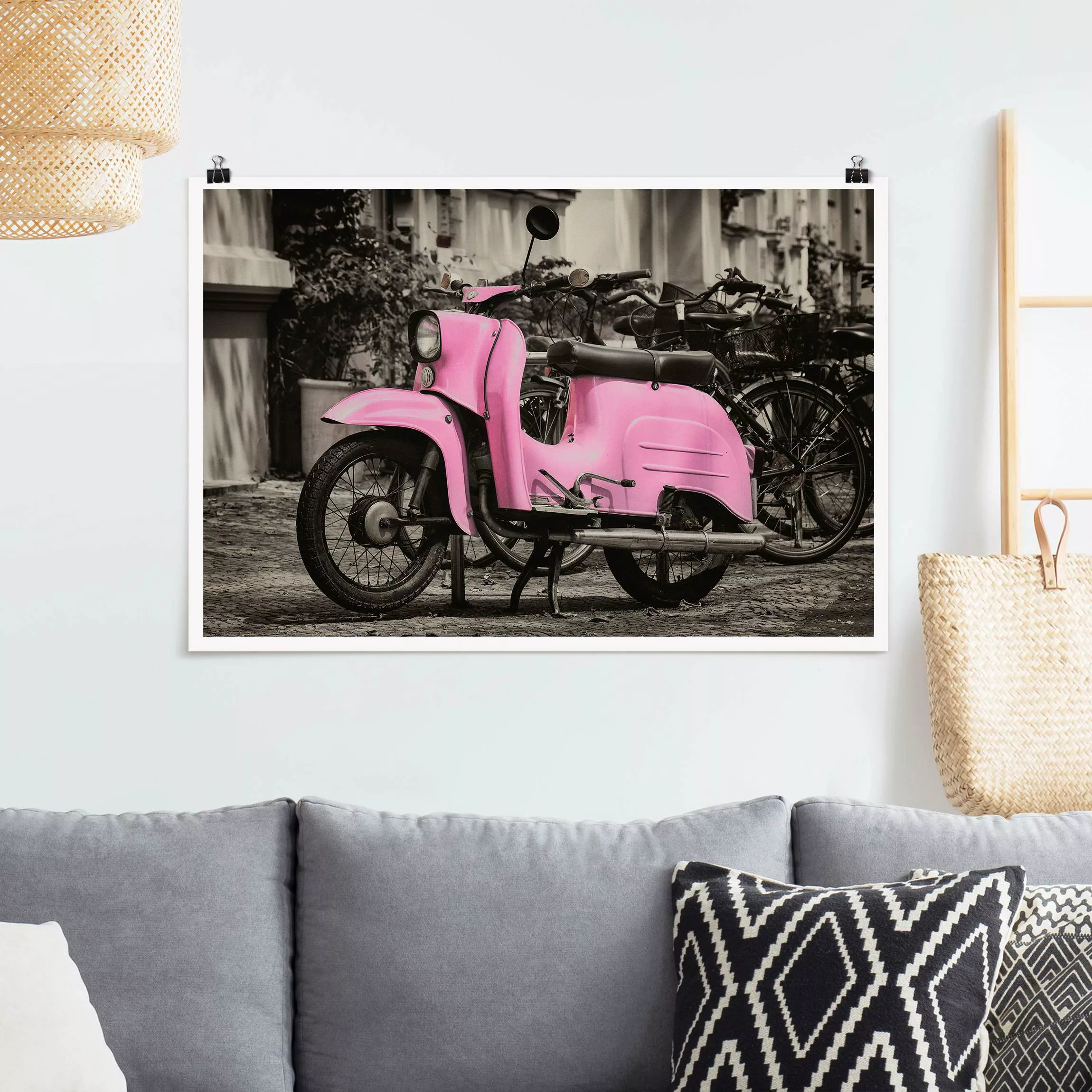 Poster Pinker Roller günstig online kaufen