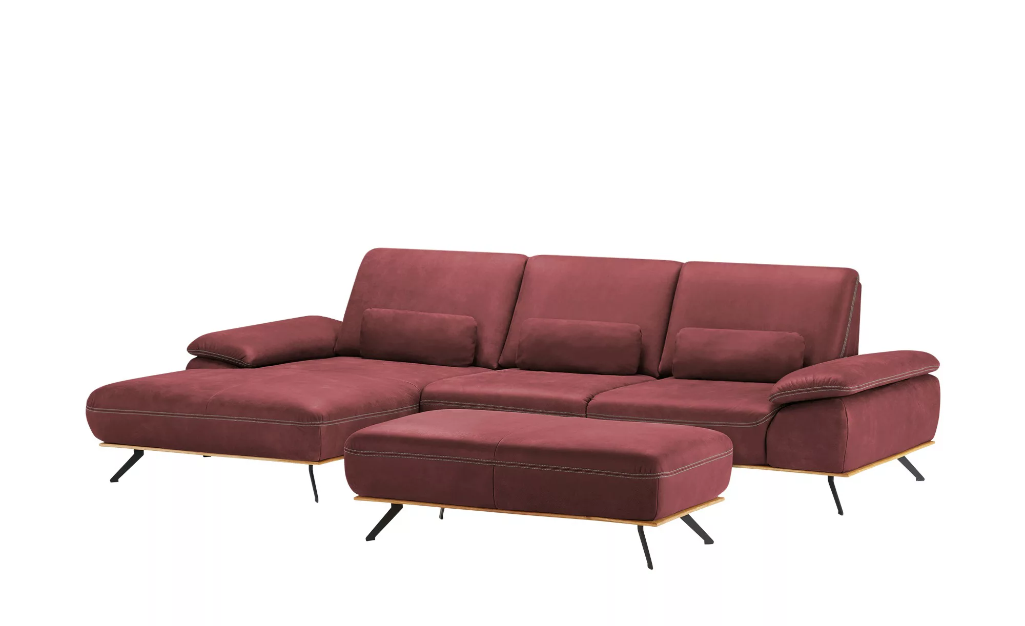 meinSofa Ecksofa  Fiona ¦ rot ¦ Maße (cm): B: 322 H: 89 T: 187.0 Polstermöb günstig online kaufen