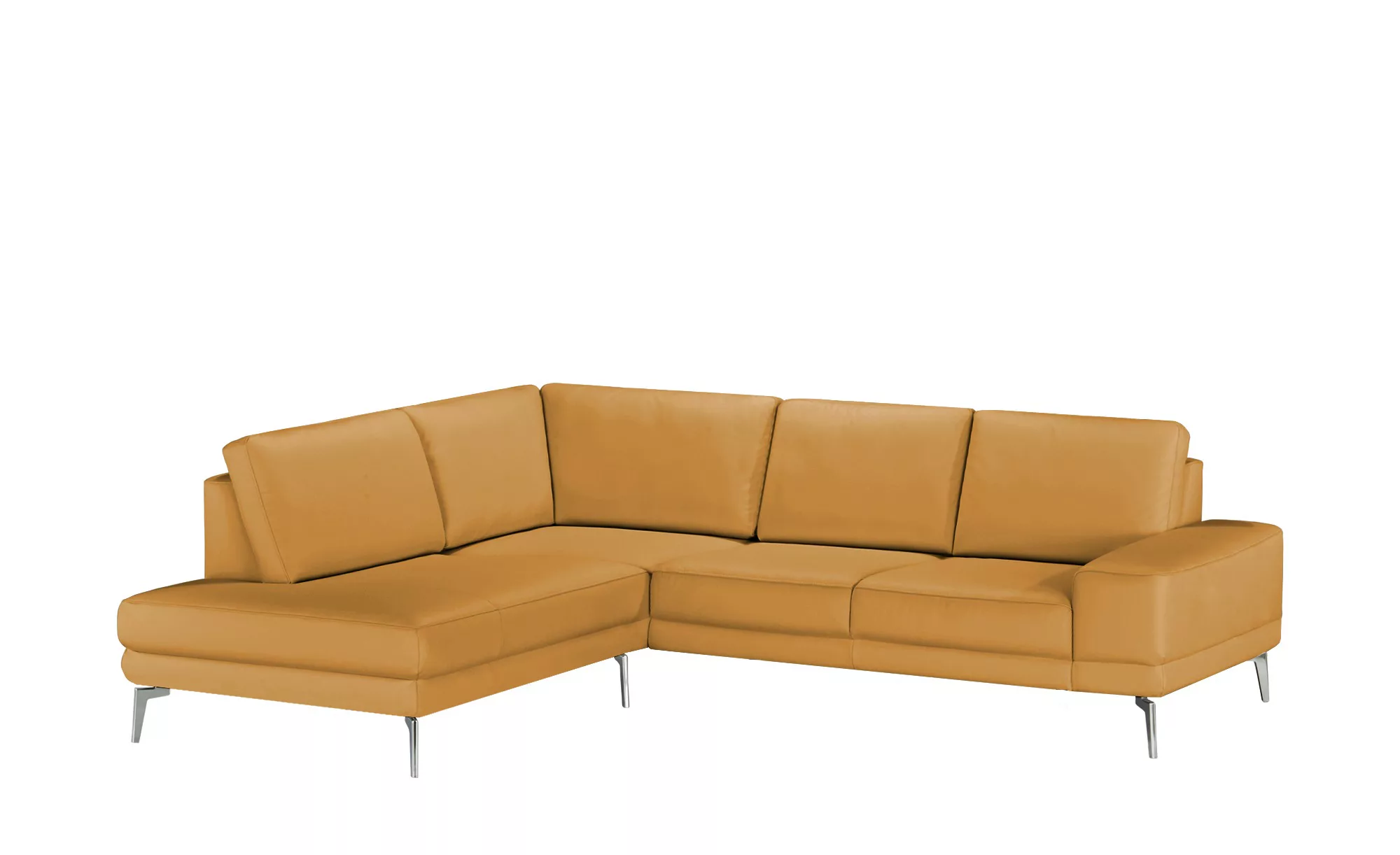 meinSofa Ecksofa aus Leder Dana ¦ orange ¦ Maße (cm): B: 269 H: 86 T: 222.0 günstig online kaufen