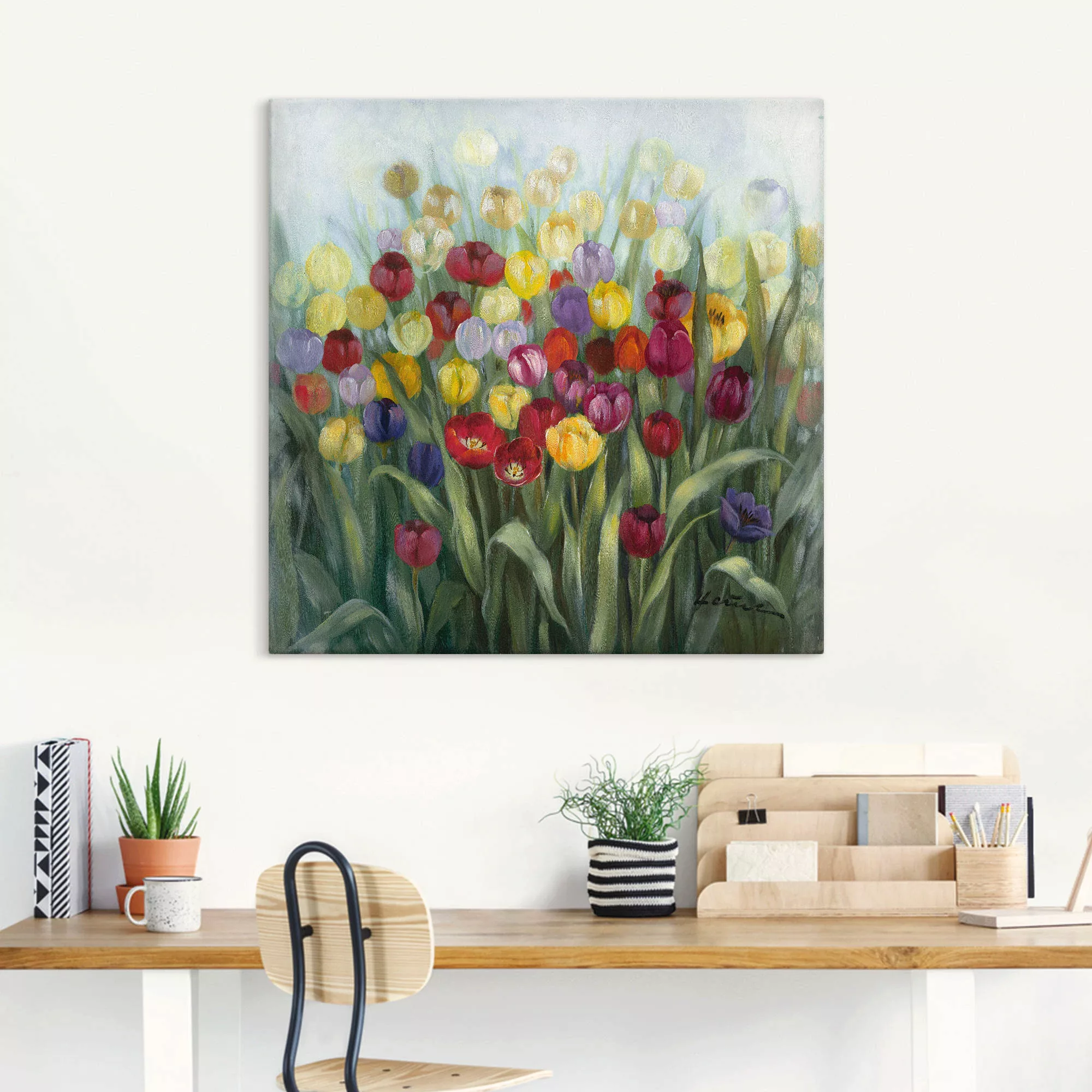 Artland Wandbild "Tulpenwiese II", Blumenwiese, (1 St.), als Alubild, Outdo günstig online kaufen