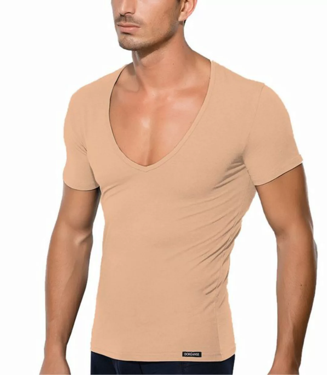 DOREANSE V-Shirt Deep V T-Shirt DA2820 günstig online kaufen