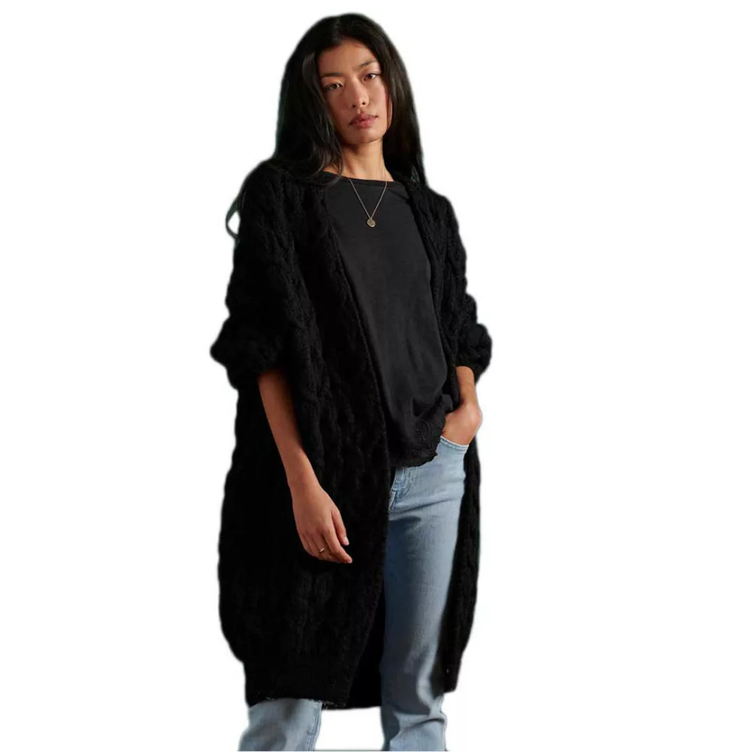Superdry Grace Oversized Cable Pullover M Black günstig online kaufen