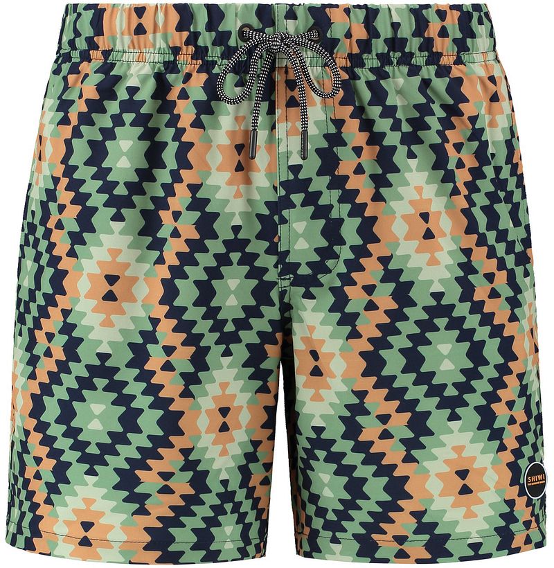 Shiwi Badeshorts Mayan Print Grün - Größe S günstig online kaufen