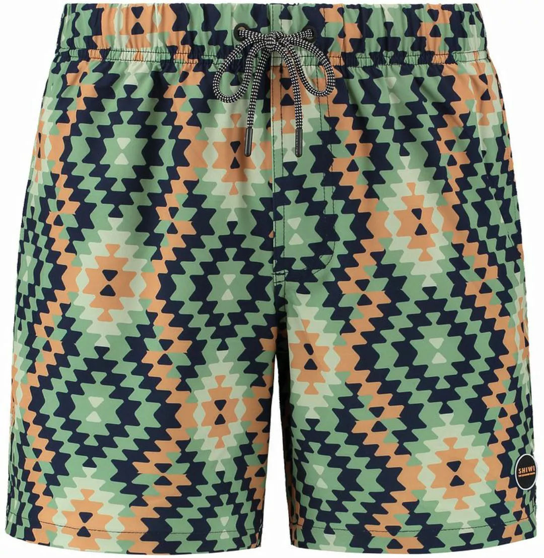 Shiwi Badeshorts Mayan Print Grün - Größe XL günstig online kaufen