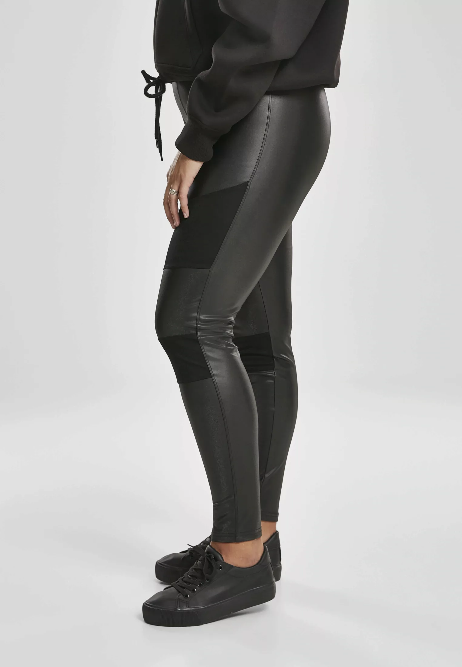 URBAN CLASSICS Leggings "Urban Classics Damen Ladies Fake Leather Tech Legg günstig online kaufen