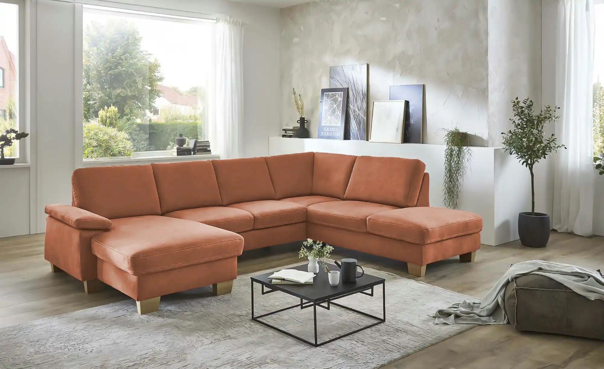 meinSofa Wohnlandschaft  Samu ¦ braun ¦ Maße (cm): B: 316 H: 90 T: 235 Pols günstig online kaufen