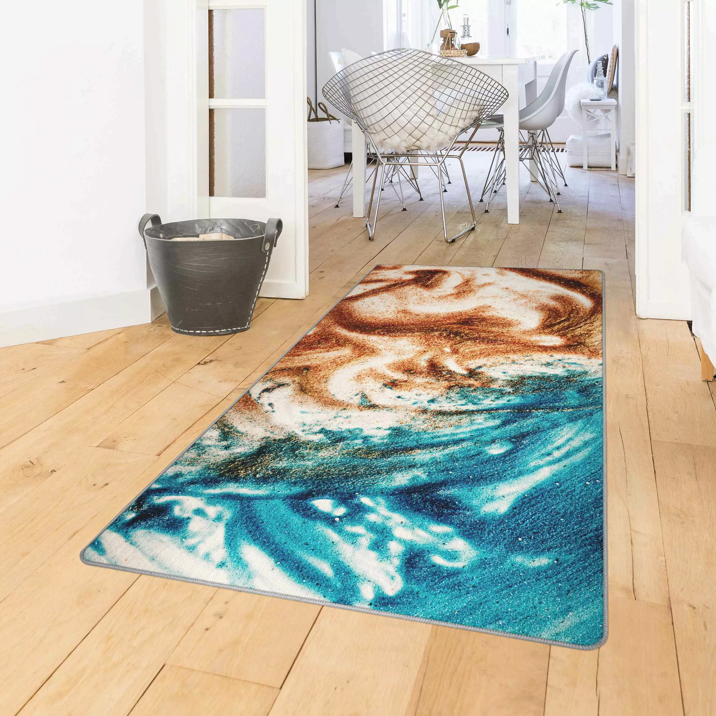 Teppich Farbiger Sandstrudel günstig online kaufen