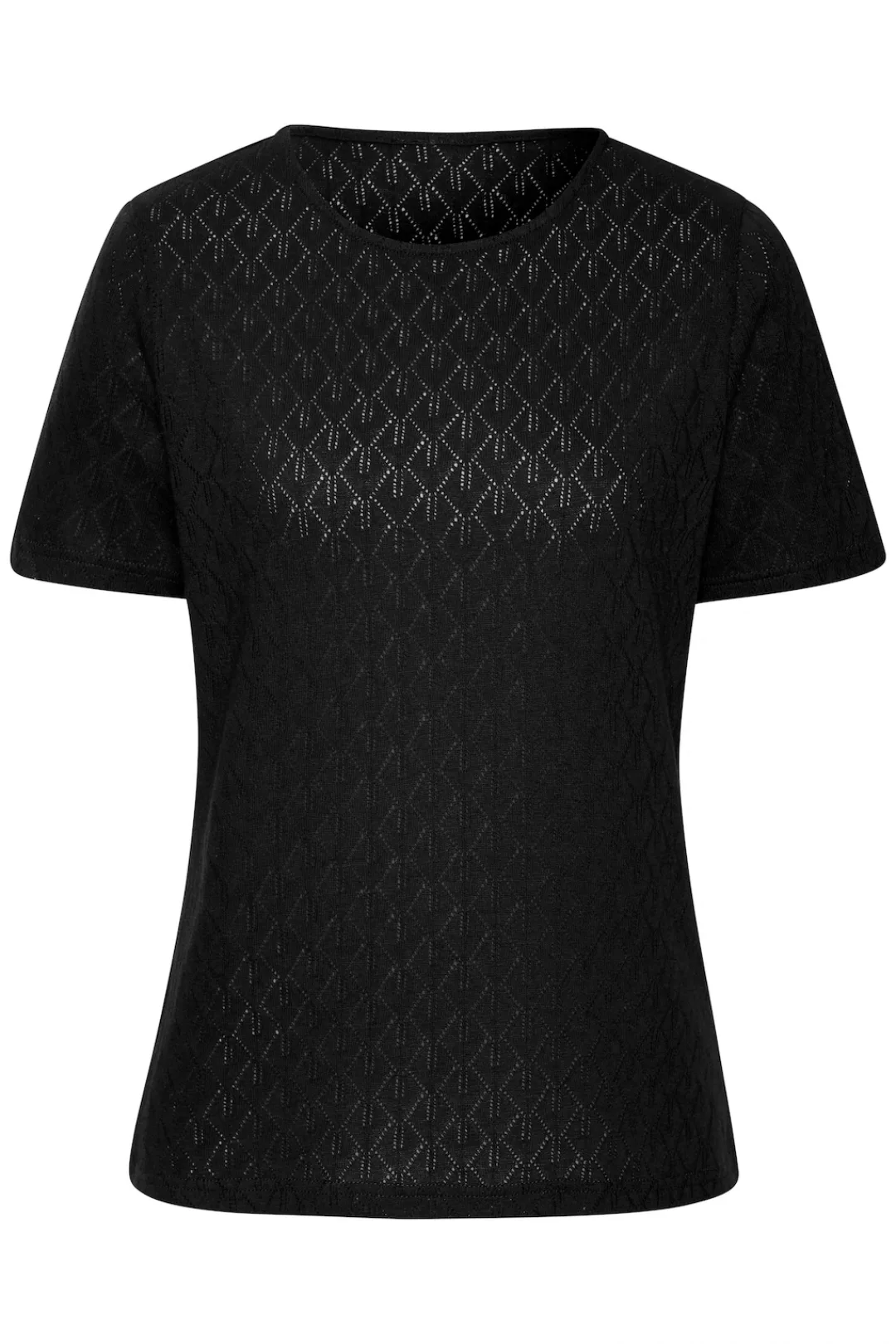 Vivance Kurzarmshirt "mit modischem Ajour-Muster", aus weicher Baumwoll-Qua günstig online kaufen