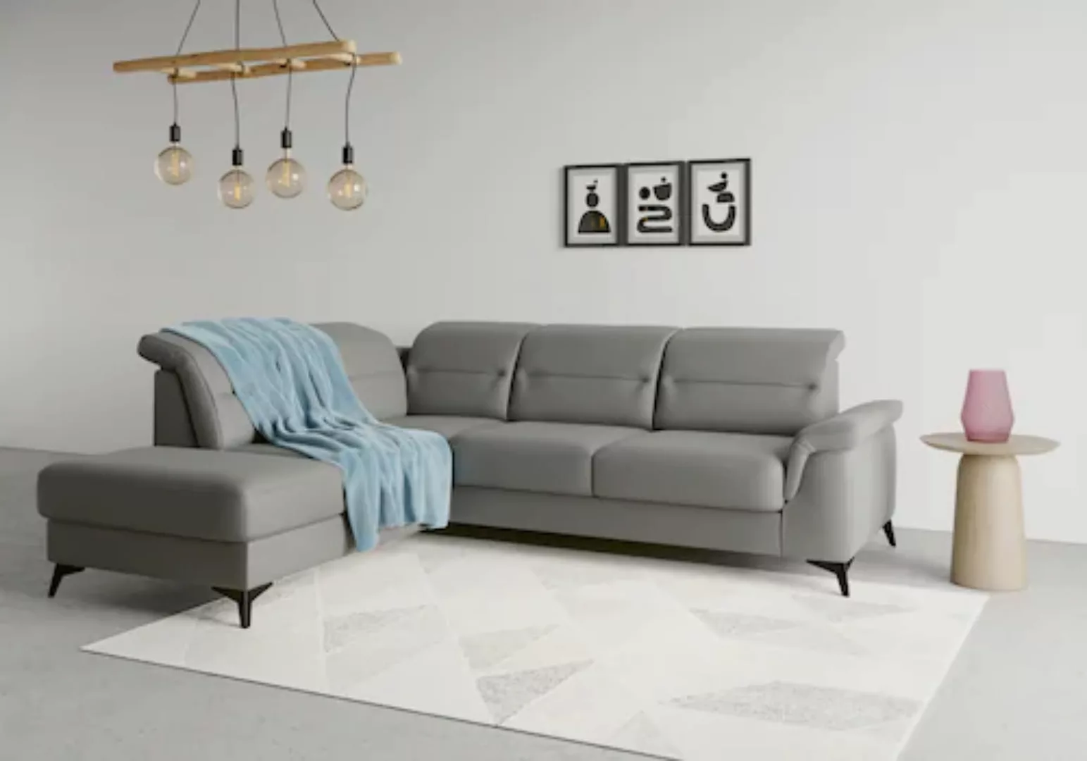 sit&more Ecksofa Sinatra L-Form, mit Ottomane, optional mit Kopfteilverstel günstig online kaufen