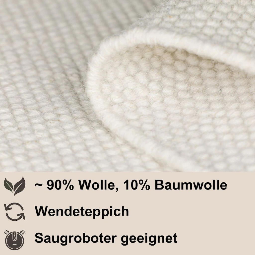 Myflair Möbel & Accessoires Wollteppich »WOOLY DREAM«, rechteckig, 10 mm Hö günstig online kaufen