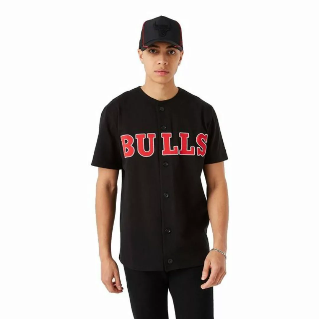 New Era – Chicago Bulls – Baseball-Shirt in Schwarz günstig online kaufen