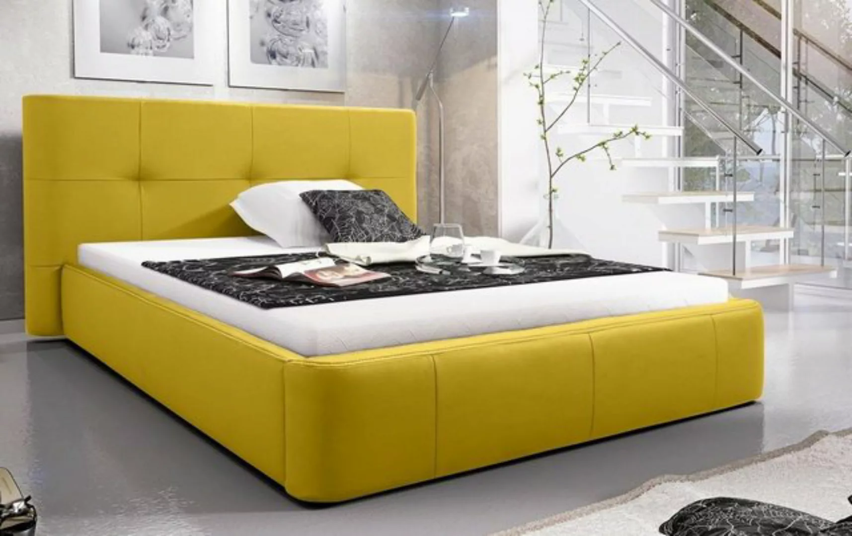JVmoebel Bett, Bett Polster Design Luxus Doppel Hotel Betten Schlaf Zimmer günstig online kaufen