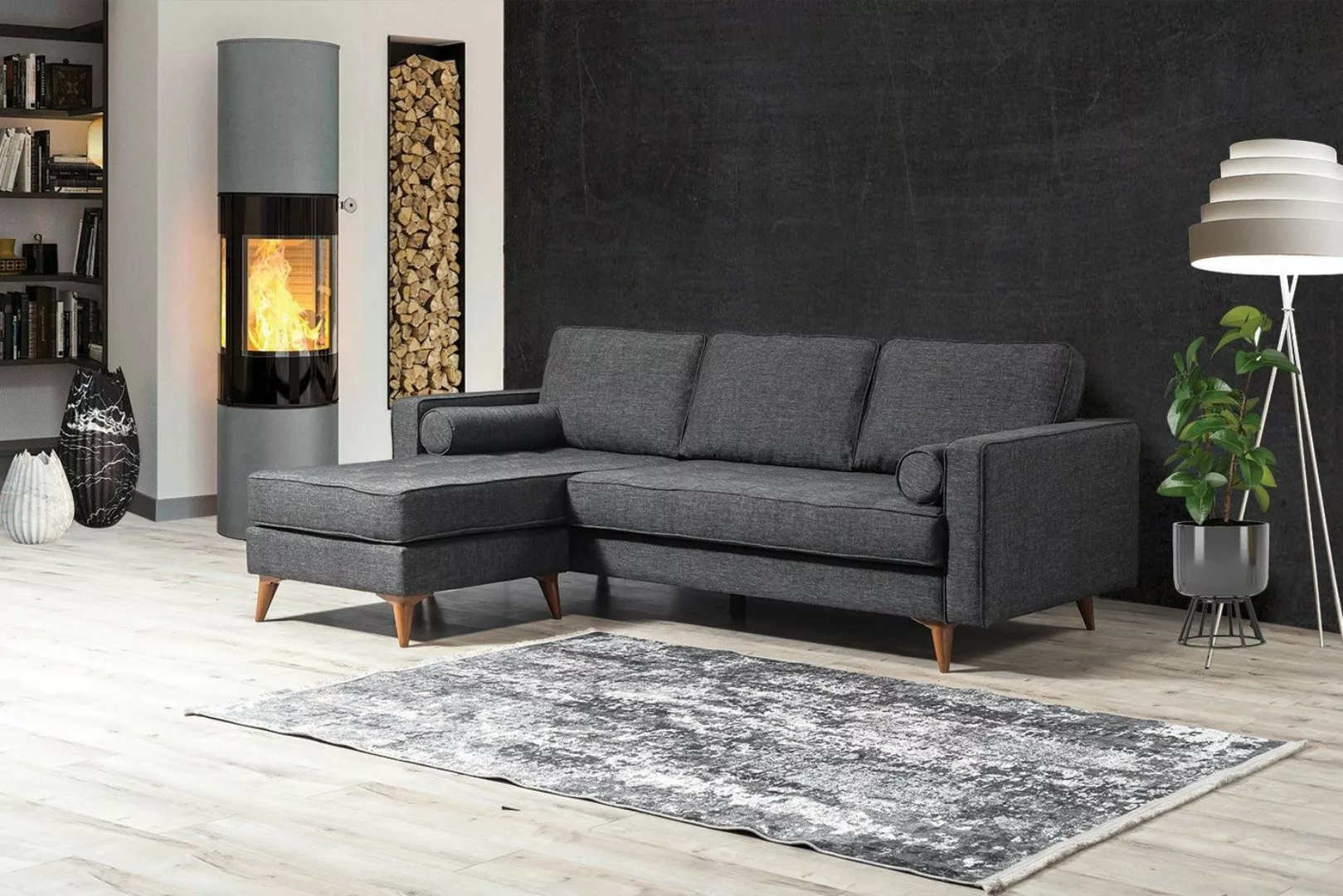 Villa Möbel Ecksofa Simply, 1, Quality Made in Turkey- Pflegeleichter Mikro günstig online kaufen